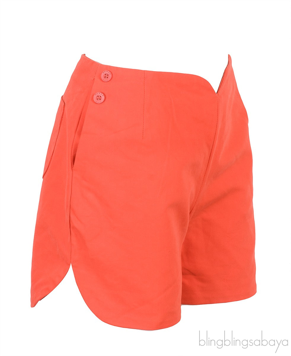 Coral Cotton Shorts