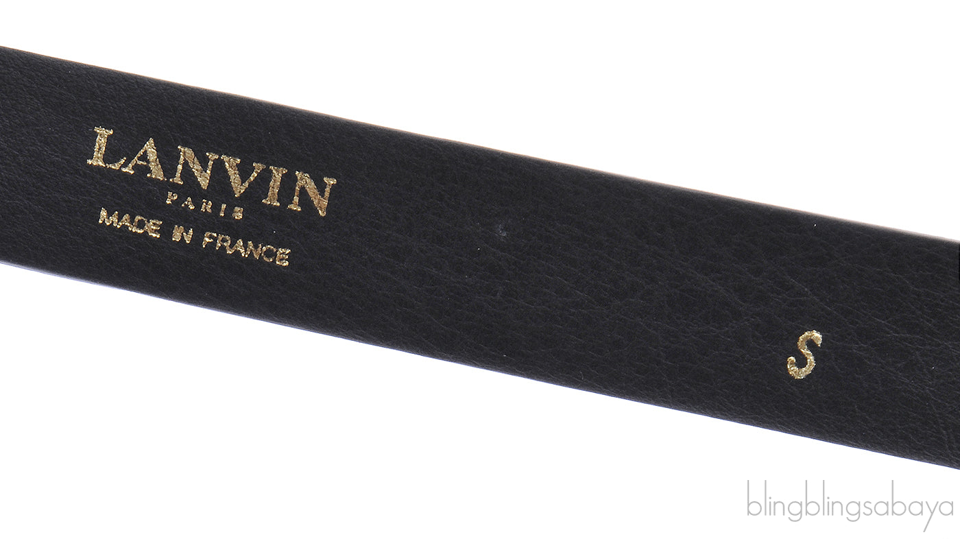 Black Pearl Leather Belt