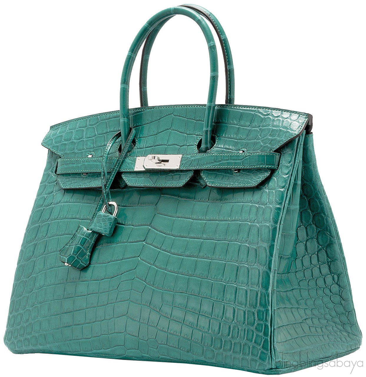 Birkin 35 Malachite Matte Crocodile