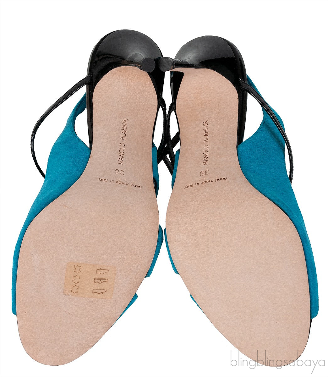 Bi-color Strappy Sandals