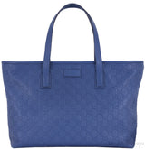 Blue Guccissima Monogram Cabas