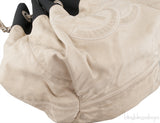 CC Off-white Drawstring Shopper Tote