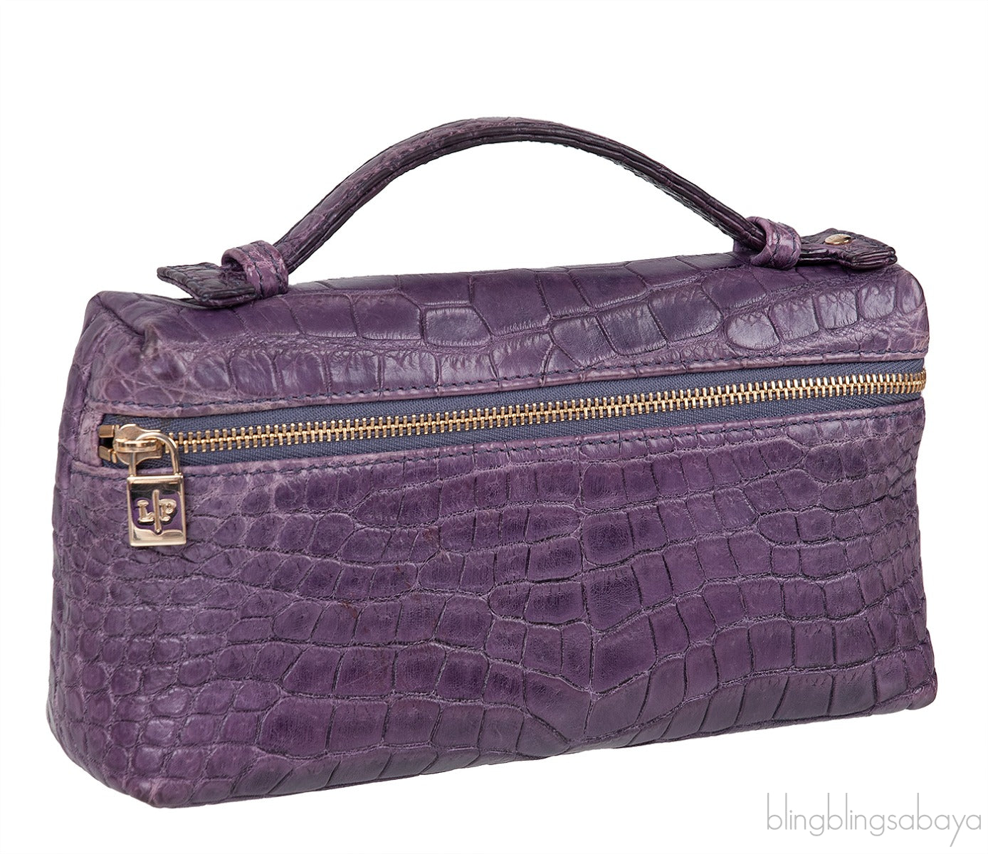 L19 Alligator Purple Pouch