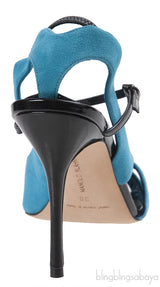 Manolo Blahnik Bi-color Strappy Sandals