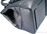 Ricky Metallic Silver Alligator Bag