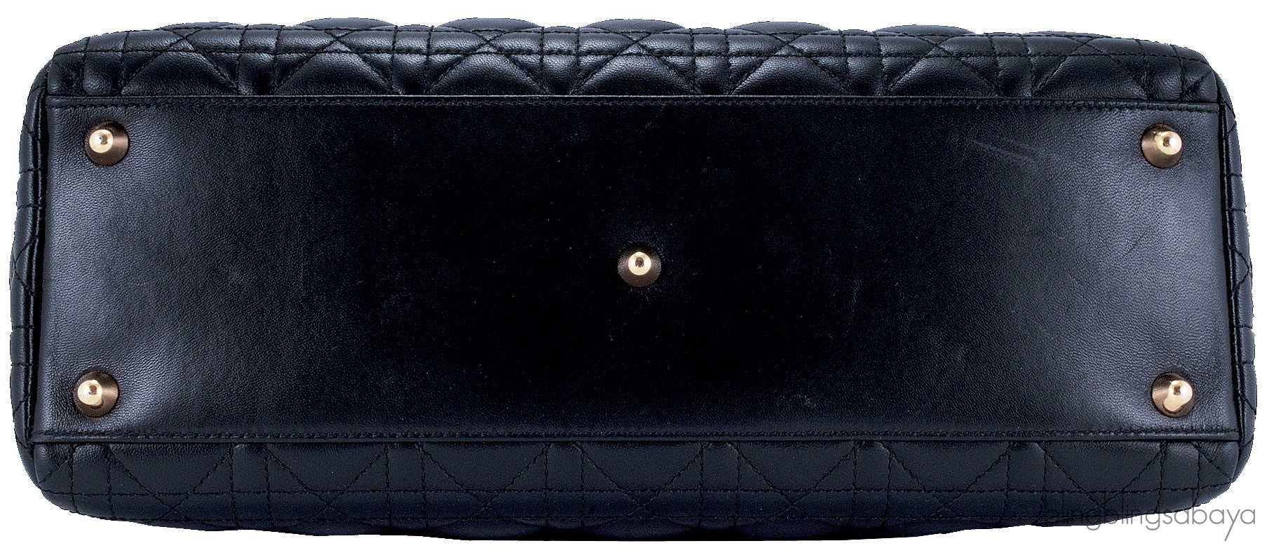 Lady Dior Large Black Quilted Bag