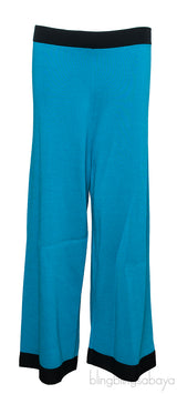 Pink Top & Blue Wide Leg Trouser