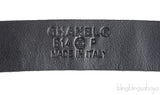 Chanel Blue Black CC Chain Python Belt