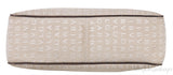Logomania Beige Canvas Brown Leather Trim Bag