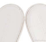 Bottega Veneta White Lido Intrecciato Mules 38