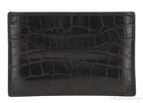 Black Crocodile Print Card Holder