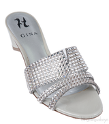 Gina Silver Crystal Grey Utah Sandals
