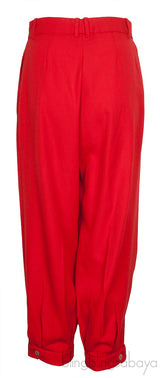 Red Tapered Trousers