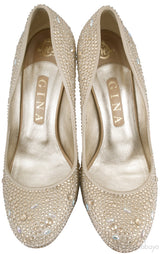 Swarovski Embellished Gold Pump