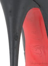 Black Matte Peep Toe Pump