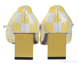 Louis Vuitton Bi-color Sequin Magic Square Satin Pump