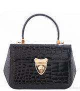 Edge Hexagon Crocodile Bag