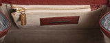 Tri-color Leather Top Handle Bag