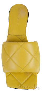 Bottega Veneta Apple Green BV Rubber Lido Sandals