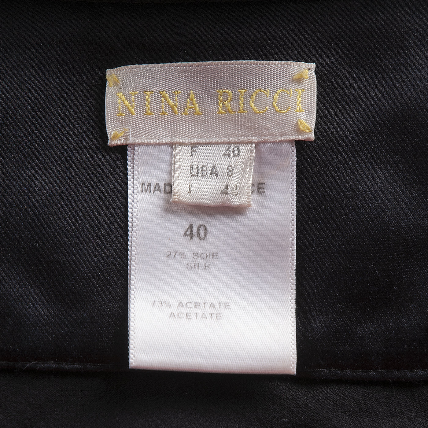 Nina Ricci Black Tube Dress