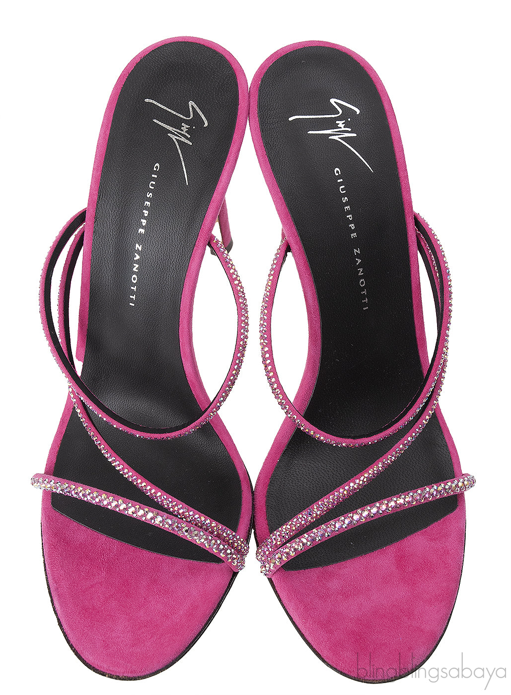 Pink Julianne Crystal Embellished Sandals