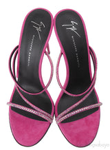 Pink Julianne Crystal Embellished Sandals