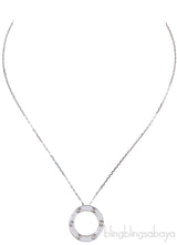 Love Diamond Paved Necklace