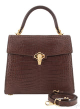 Signature Crocodile Brown Handbag