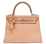Kelly 28 Natural Gold Ostrich