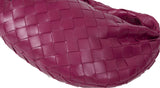 Plum Jodie Mini Knotted Intrecciato Pouch