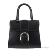 Delvaux Black Brilliant Mini Leather Tote