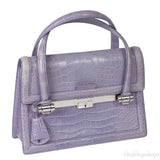 Christian Dior Mitzah Lilac  Crocodile Medium Tote