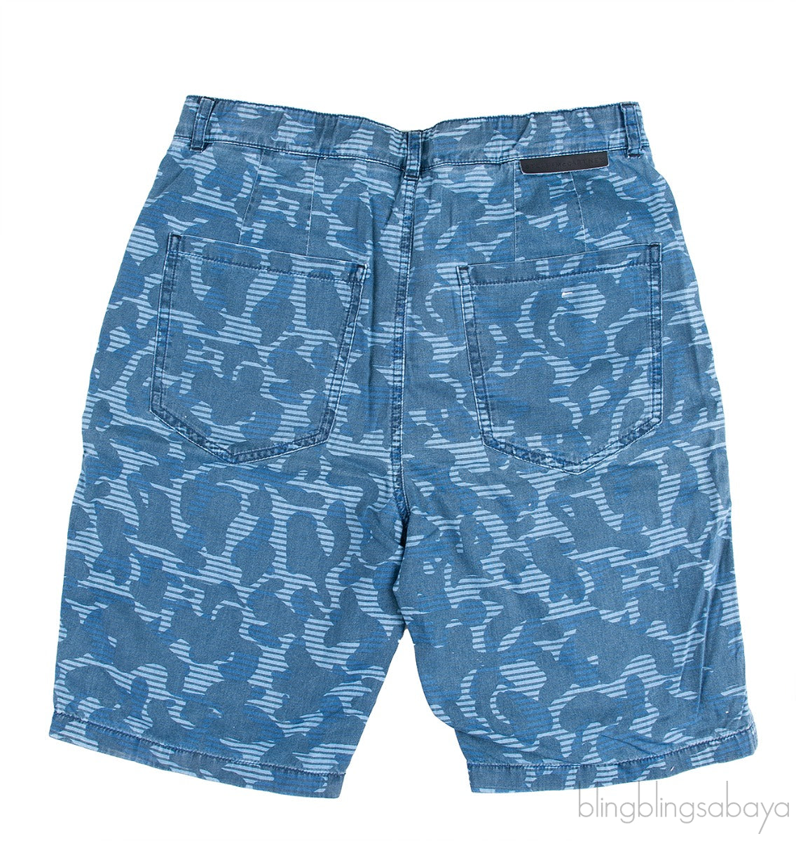 Kids Blue Printed Short
