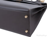 Kelly 32 Dark Brown Epsom GHW