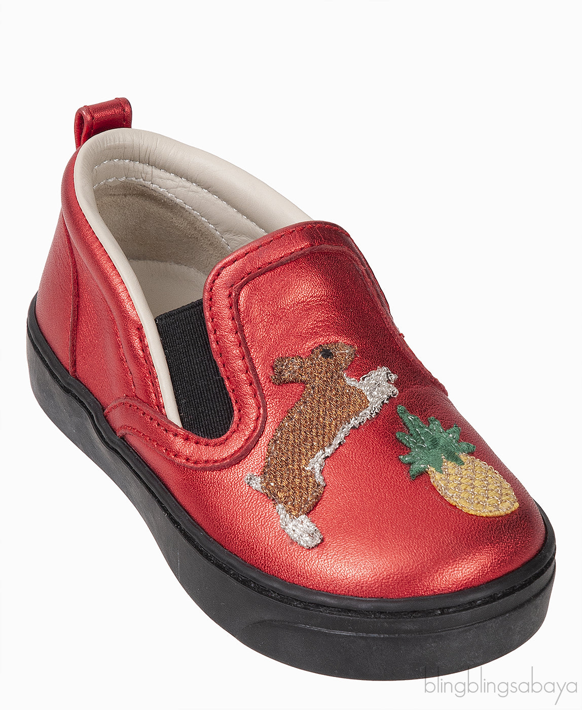 Red Rabbit Pineapple Kids Shoes