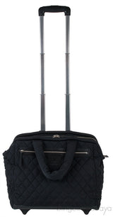 Black Quilted Nylon Cocoon Trolley Rolling Case