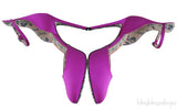 Fuchsia Satin Daisy 105 Slingback