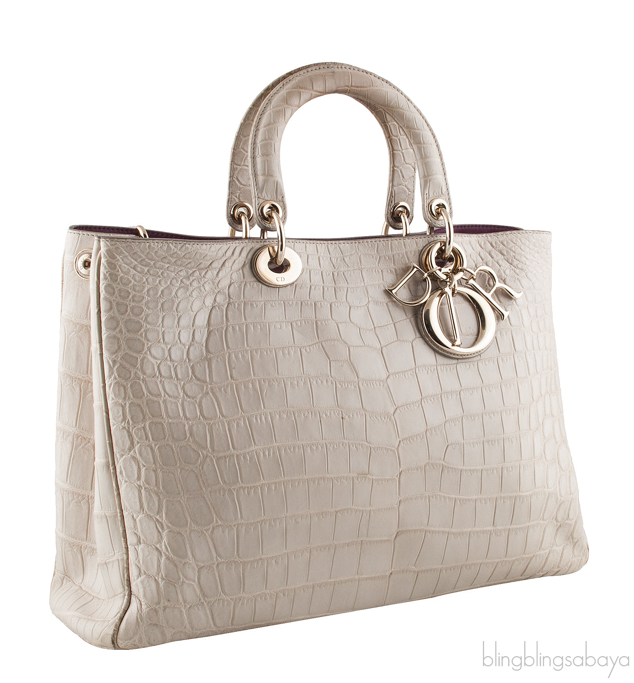Diorissimo Bi-color Crocodile Bag