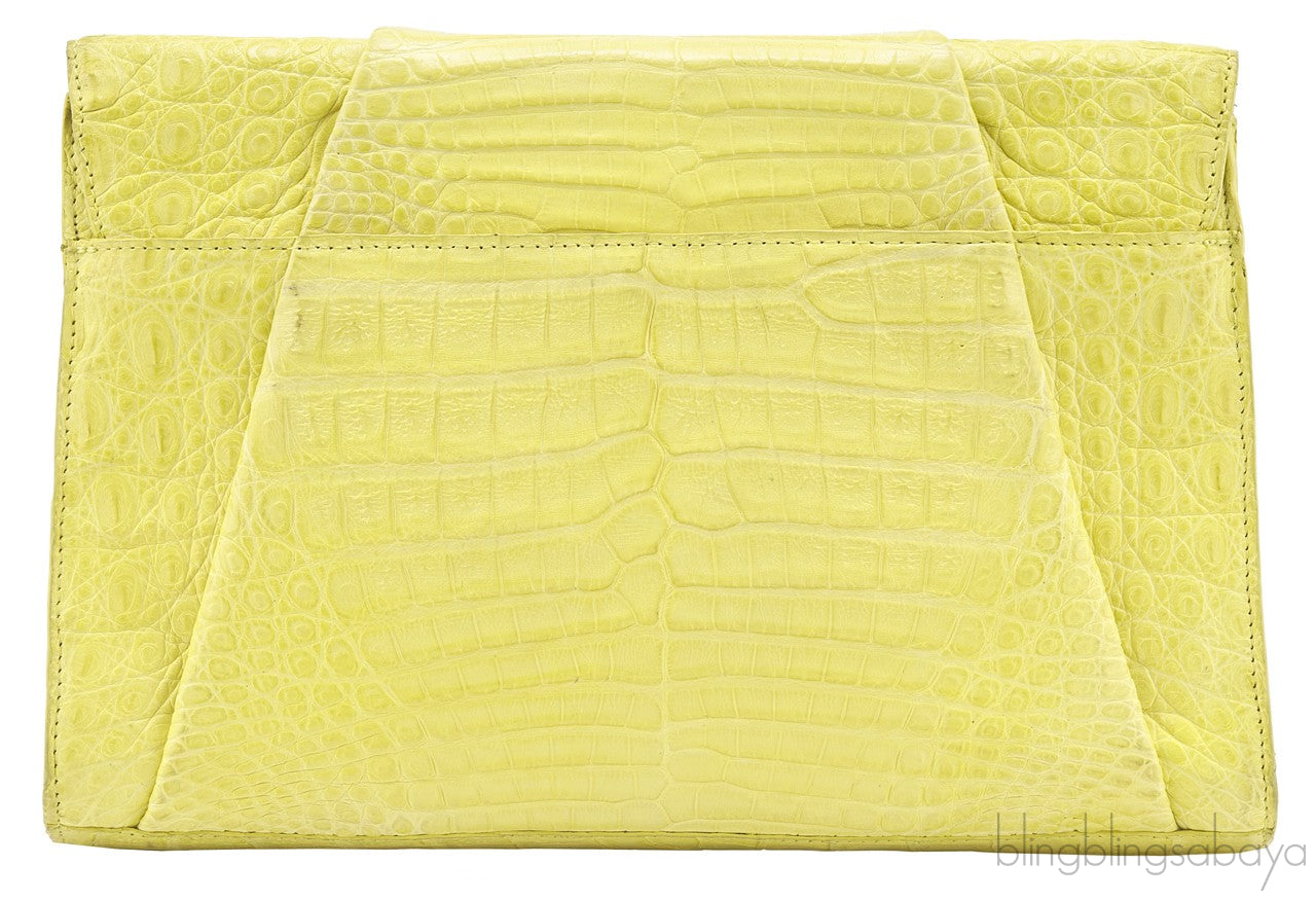 Crocodile Envelope Clutch