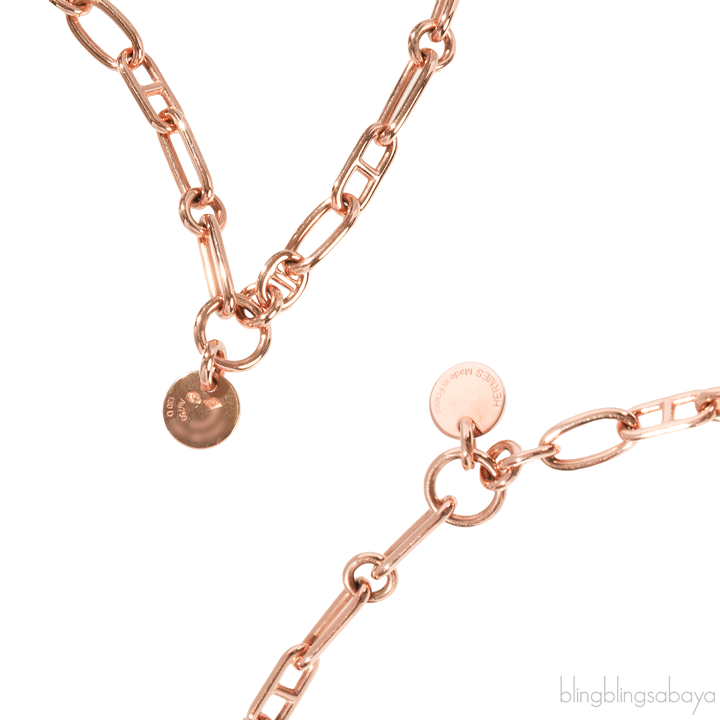 Precieux H Kelly Diamond Rose Gold Necklace