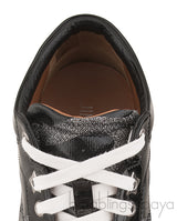 Black Patent Camou Silver Sneakers