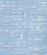 Light Blue Metallic V-neck Gown
