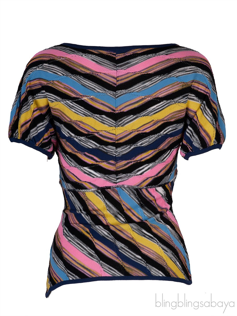 V-neck Multicolored Top