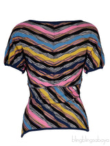 V-neck Multicolored Top