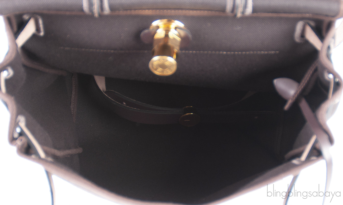 Herbag A Dos Zip Military Toile Retourne Backpack