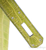 Birkin 35 Vert Anis Porosus PHW