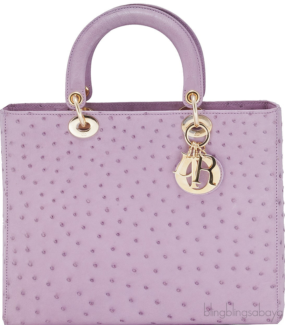 Lady Dior Parme Rose Ostrich L.Ed