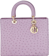 Lady Dior Parme Rose Ostrich L.Ed