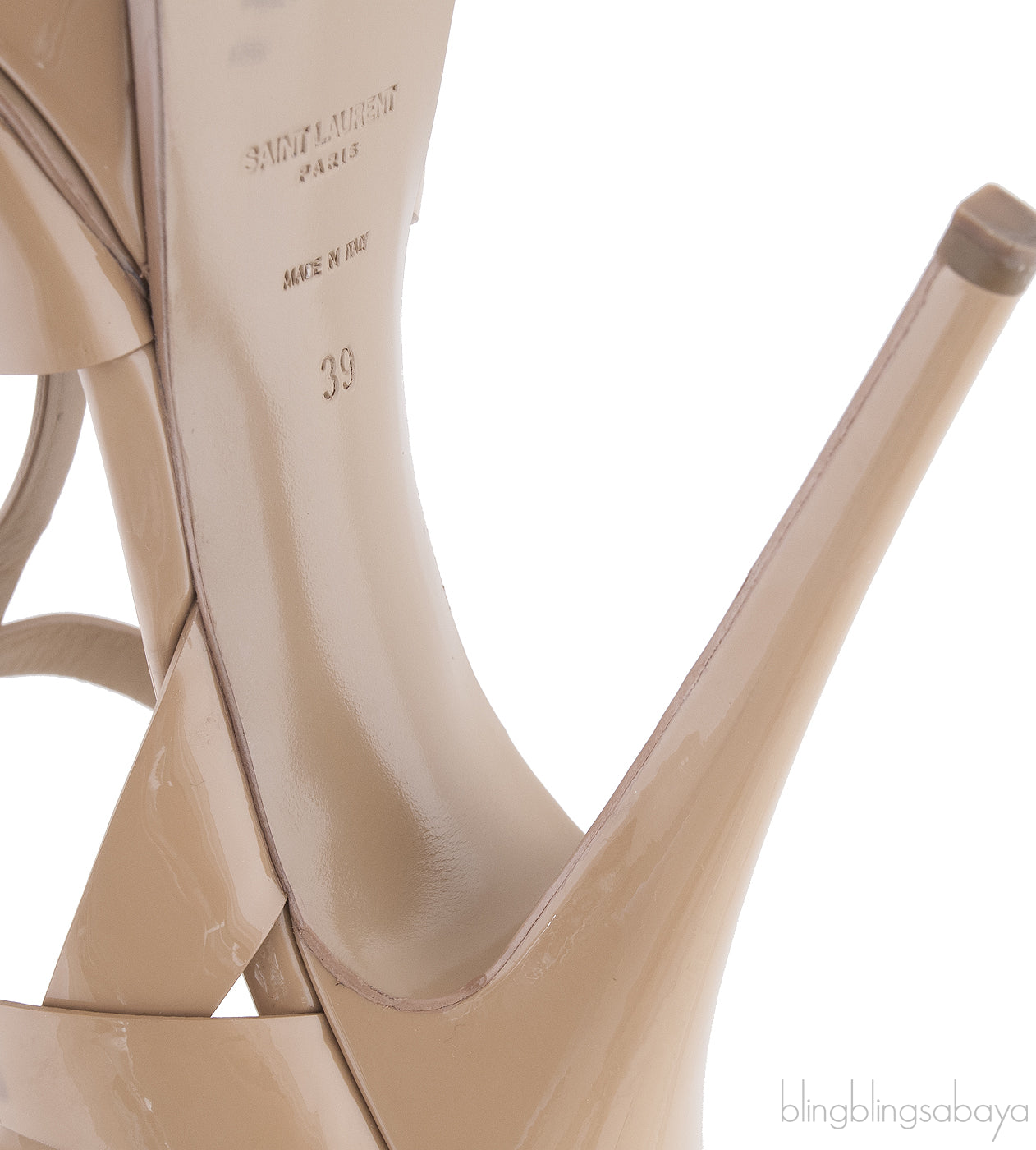 Tribute Nude Patent Heels