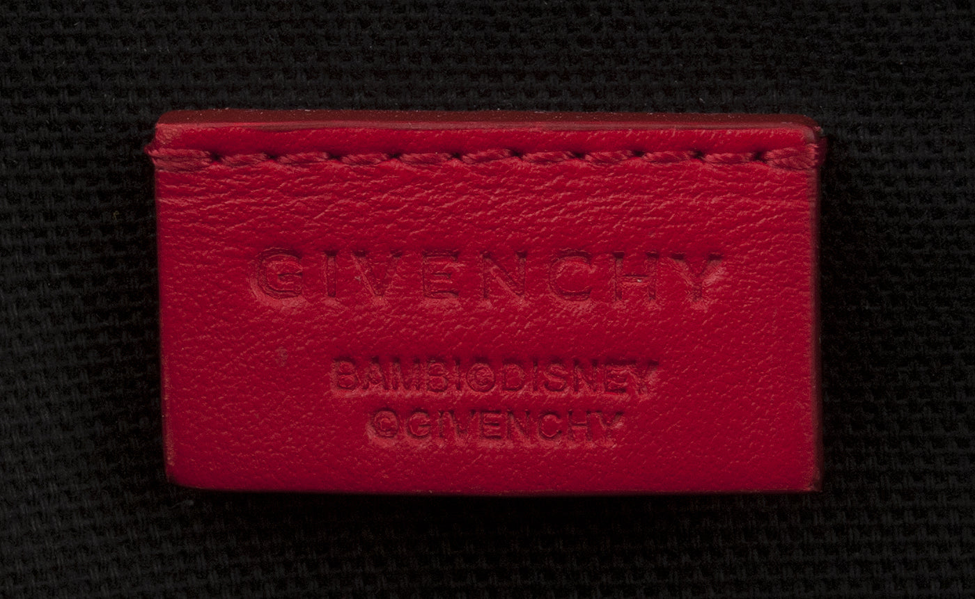 Red Iconic Print Pouch